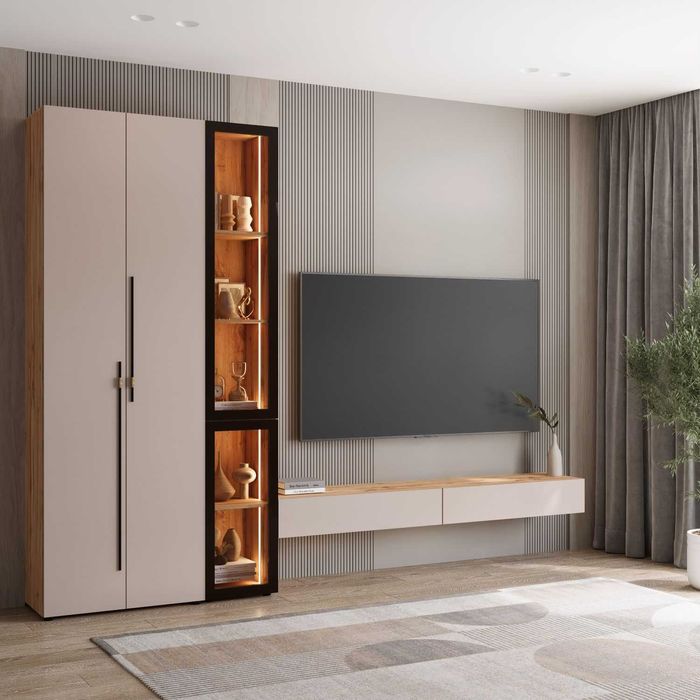 Сучасна стильна стінка у вітальню Спейс