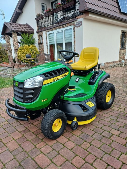 Traktorek kosiarka john deere x145 briggs stratton 19,5 hp pompa oleju