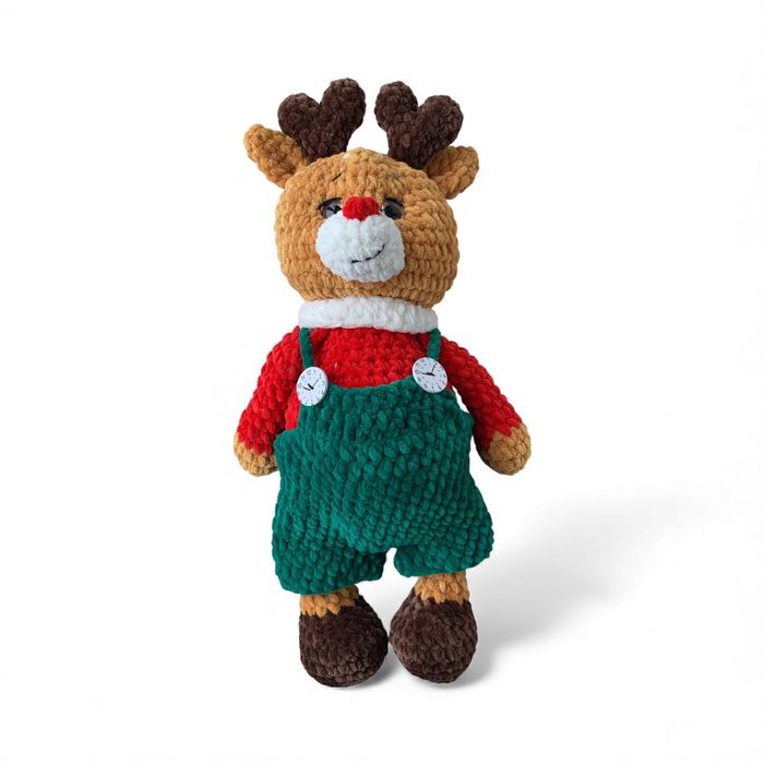 Мяка іграшка Різдвяний олень 40 см подарунок на Новий рік