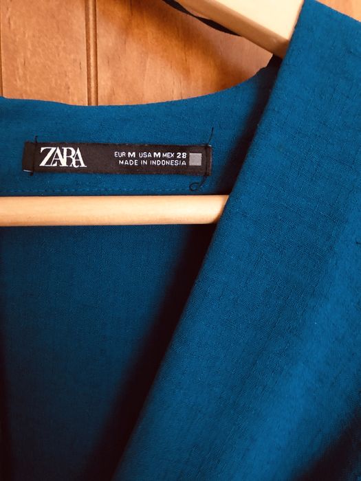 Vestido azul Zara M