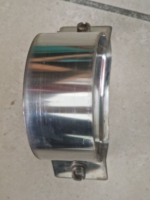 Topo em inox para chaminé e abraçadeira 80mm