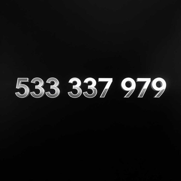 5_3333_79_79 - Złoty numer - Platynowy numer - 533_337_979 -