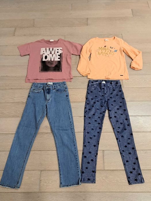 Zestaw ubrań dziewczęcy 140- 14 sztuk- dużo coccodrillo