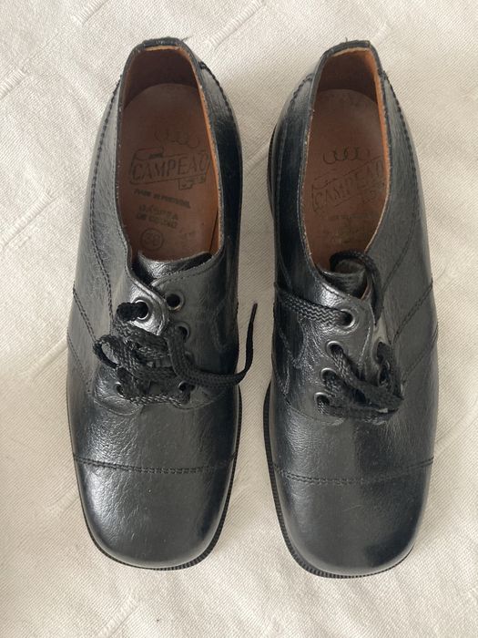 Sapatos Vintage Anos 70 NOVOS pele Marca Campeão