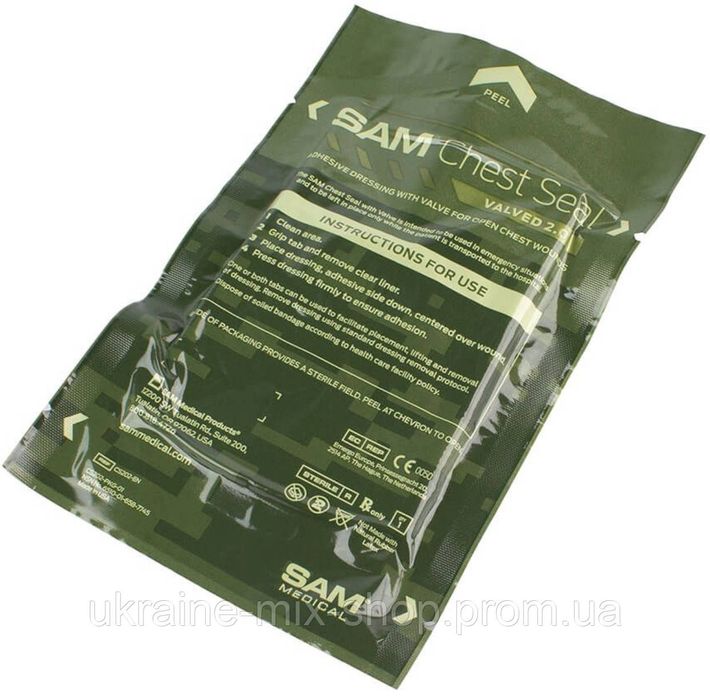 Оклюзійна пов'язка SAM Chest Seal valved 2.0