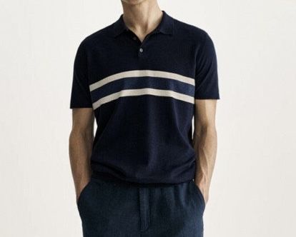 Лляне поло Massimo Dutti, оригінал, XL