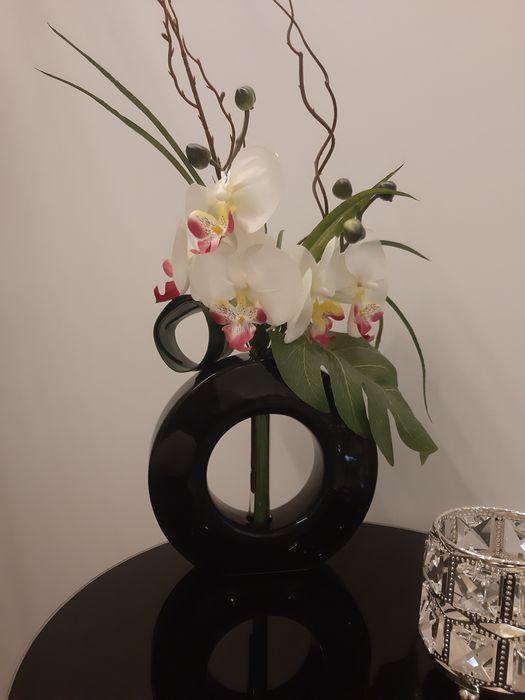 Jarro / orquídeas artificiais