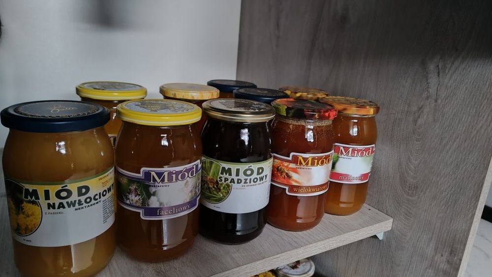 Miód malinowy, akacjowy, lipowy