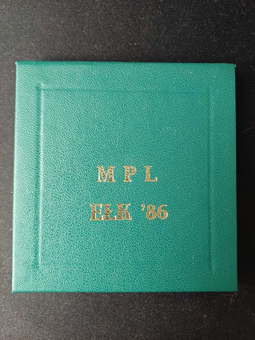 Medal: Mazurska Partia Ludowa Ełk 1896–1986 - w etui