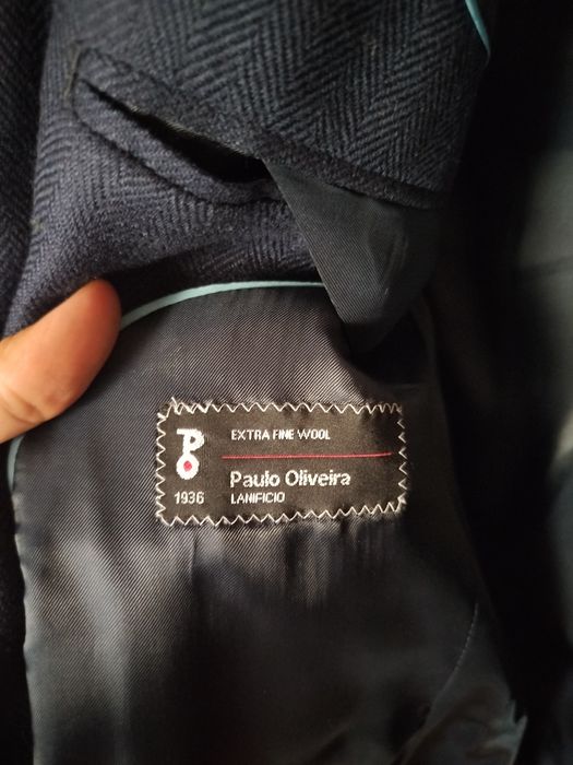 Sport coat de lã azul, 46