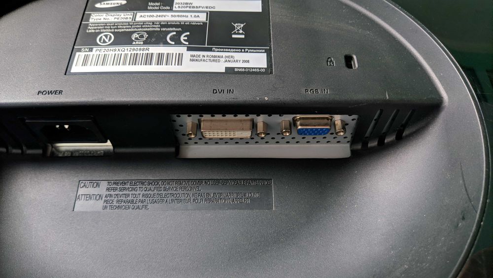 Monitor Samsung SyncMaster 2032BW - Samsung 20 cali