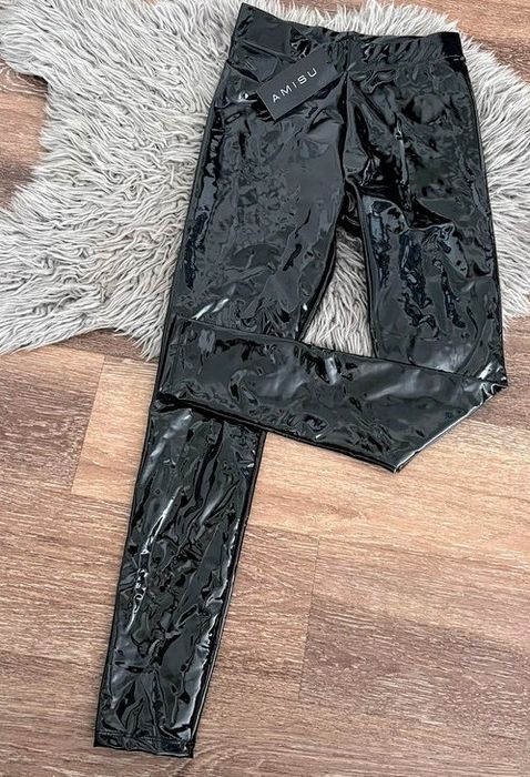 Legginsy latex skóra vinyl