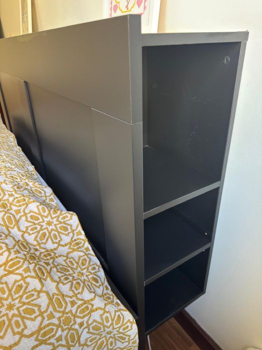 Cama casal IKEA (160*200) com cabeceira