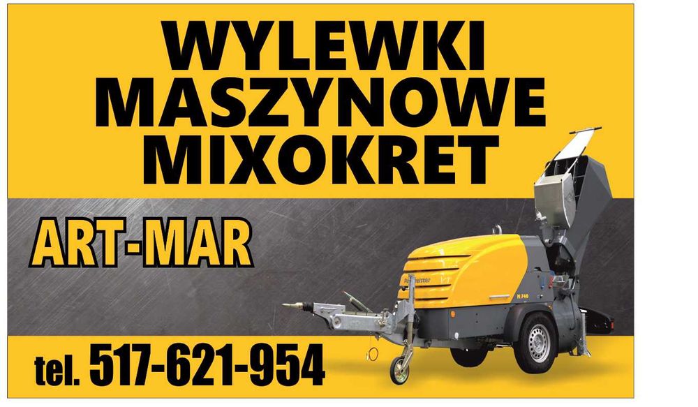 WOLNE TERMINY Wylewki maszynowe MIXOKRETEM Kielce,Skarżysko i okolice