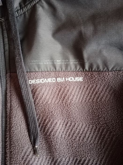 Męska bluza polarowa z kapturem szara House M