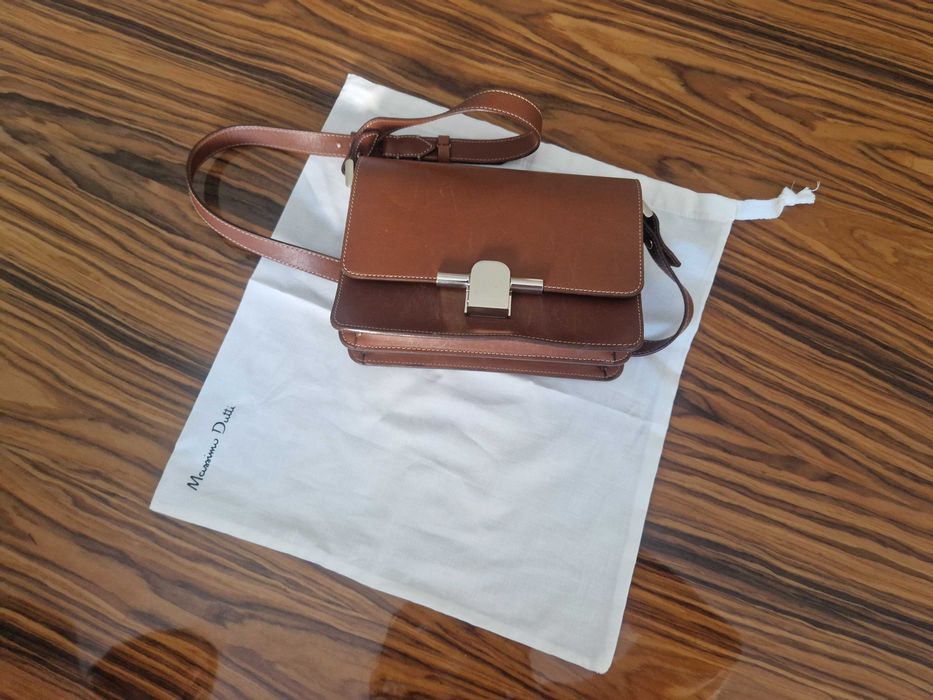 Mala em pele Massimo Dutti