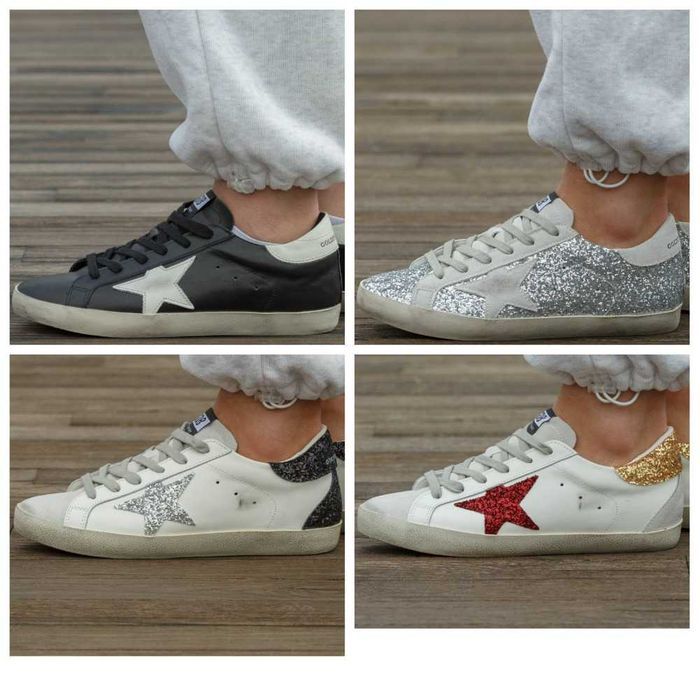 Кожаные кеды Golden Goose Super-Star шкіряні кросівки голден гус 36-45