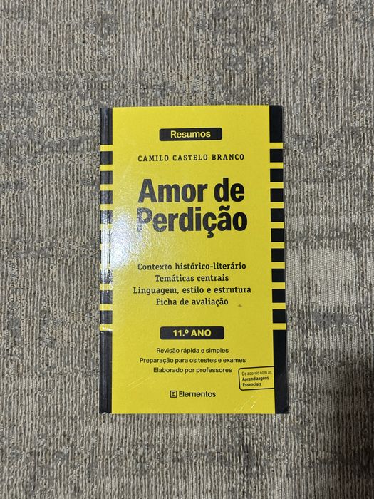Livro de resumos de Amor de Perdição