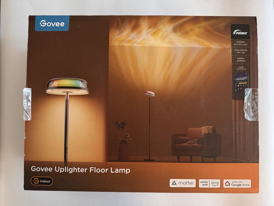 Govee Uplighter H60B0 lampa podłogowa trzy strefy oświetlenia zorza