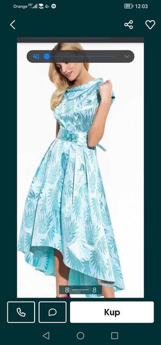 Sukienka na wesele, elegancka, kobieca, niepowtarzalna L'AF - 40