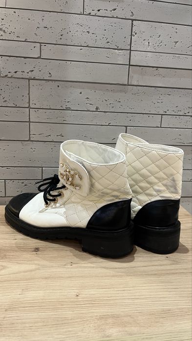 Botki CHANEL 37 skórzane