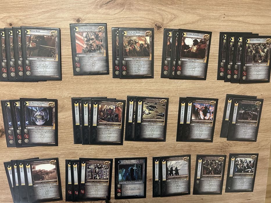 Lotr tcg karty władca pierścieni
