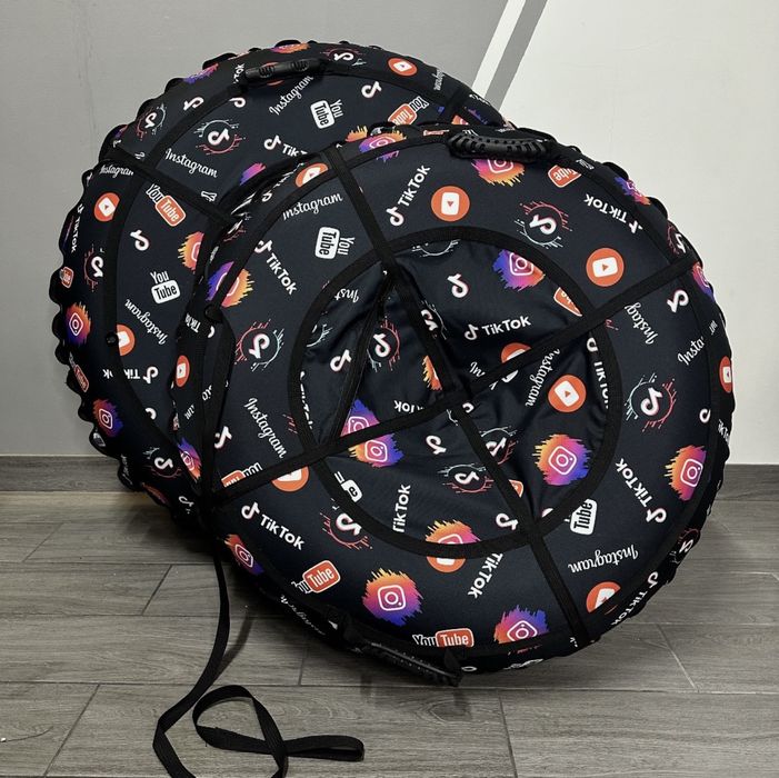 Тюбинг плюшка для снега 120 см