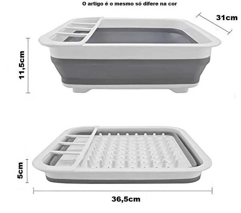 Escorredor loiça dobrável em silicone paraCaravanismo/Campismo ESTREAR