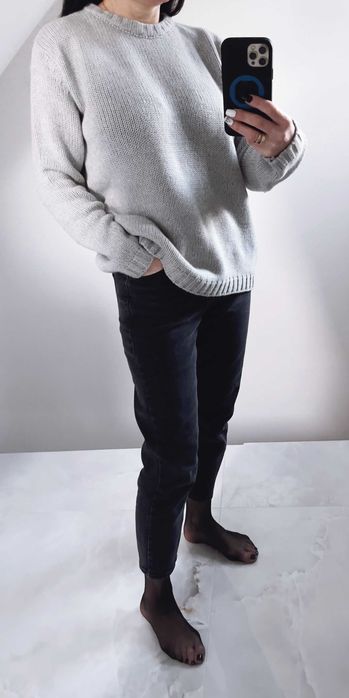 Sweter BYNAMESAKKE w kolorze gołębiej szarości S/M