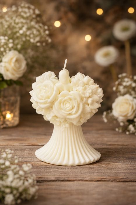 świeca ozdobna sojowa