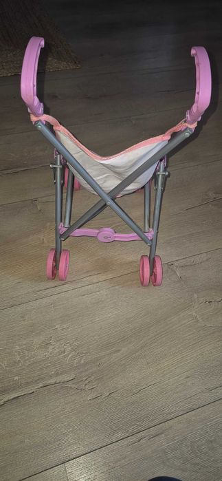 Wózek spacerówka dla lalek z lalką co wydaje odgłosy dziecka komplet.