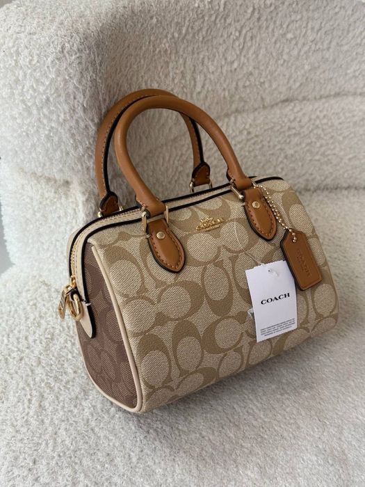 Сумка Coach mini беж