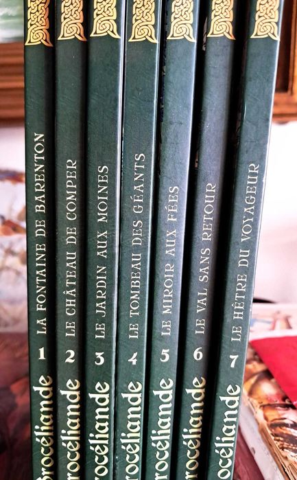 Livros BD - Jarry, Peru e outros & vários desenhadores - BROCÉLIANDE, FÔRET DU PETIT PEUBLE (edição em francês) - Completa 7 volumes, como novos