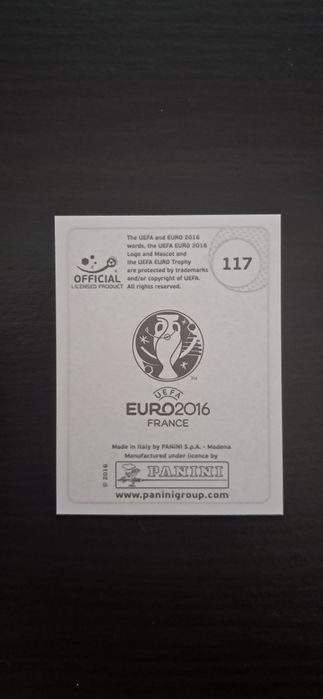 Cromo futebol de Embolo(Euro 2016)da Panini