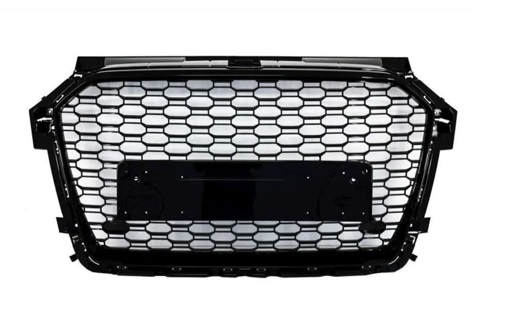 Grelha frontal AUDI A1 8x 2010-2015 RS1 look em preto piano brilhante em plástico ABS