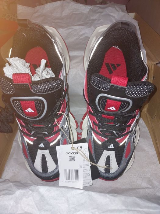 Жіночі кросівки Adidas Vento XLG Deluxe Black Grey Red чорні червоні легкі повсякденні стильні адіас