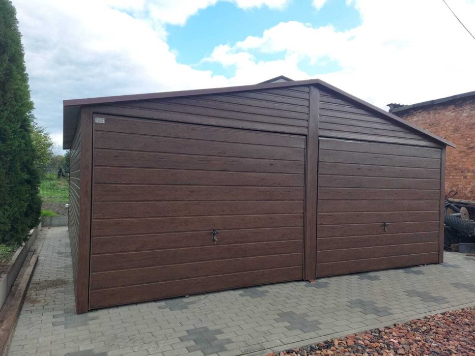 Garaż Drewnopodobny PREMIUM 4x6 Schowek Kolor wymiary PROMO -5%