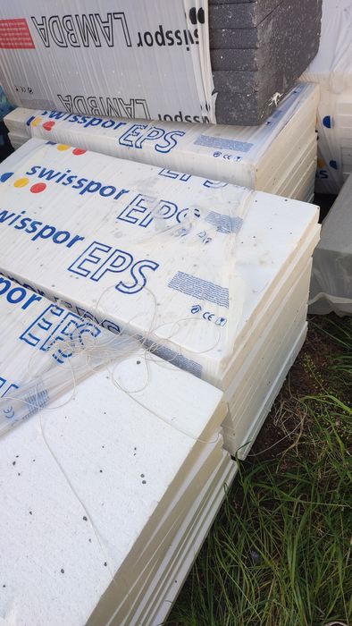 Styropian podłogowy eps 100 biali i grafitowy
