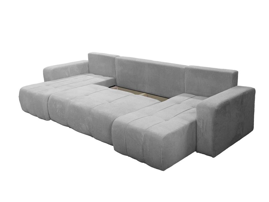 Narożnik Sofa Alice U funkcja spania pojemnik Poso 5 sprezyna falista