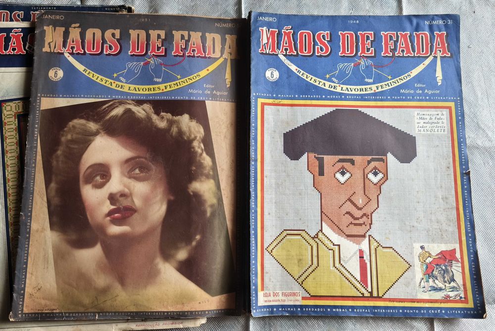 Lote de revistas Mãos de Fada - 1946 a 1951