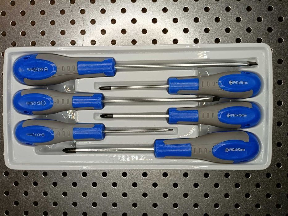 Śrubokręty wkrętaki z magnesowymi końcówkami 6 szt. zestaw śrubokrętów