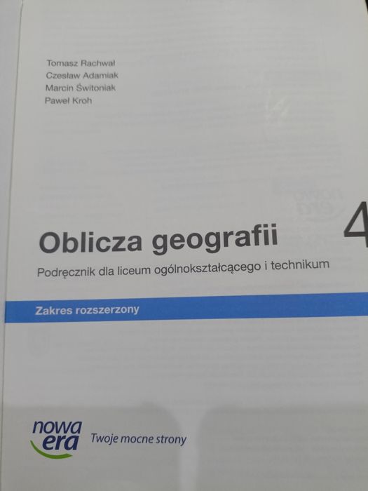 Oblicza geografii zakres rozszerzony klasa 4
