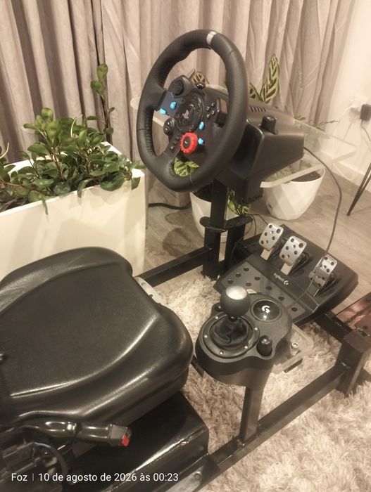 Volante Logitech G29+caixa velocidades e banco com garantia