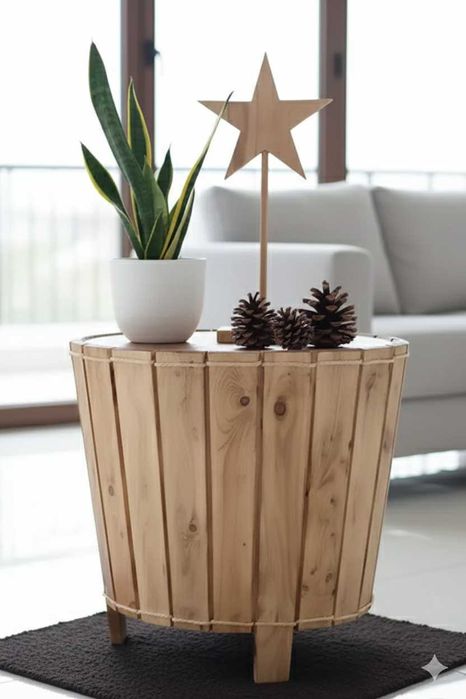 Garrafeira rústica de madeira