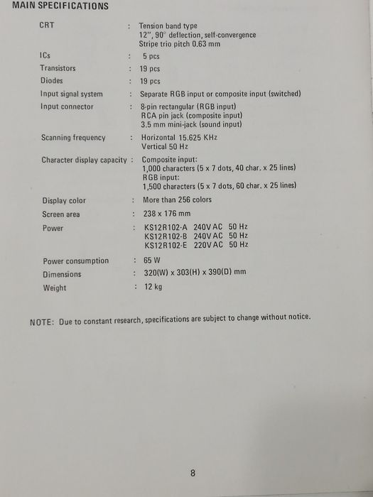 Monitor Taxan a cores para retro gaming
