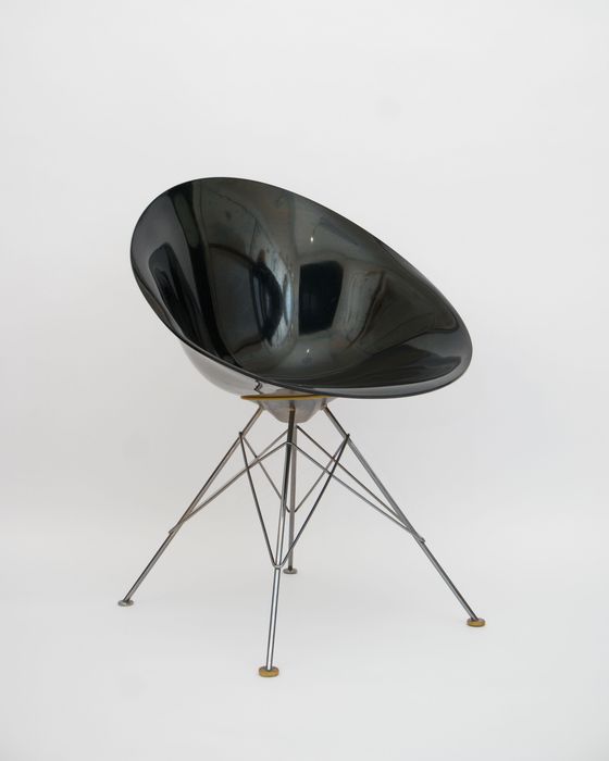 Cztery krzesła vintage EROS Kartell Philippe Starck