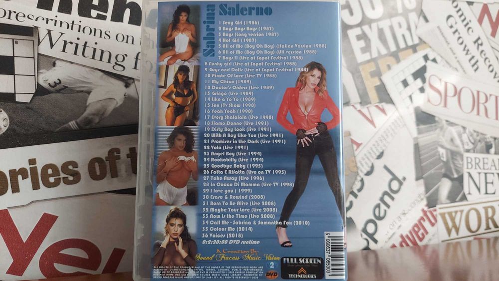 Sabrina Salerno - Music Video & Live Collection na płycie DVD