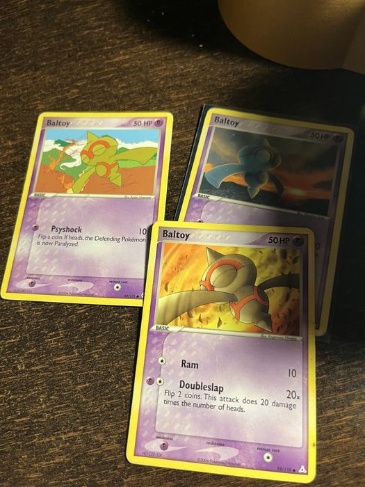 Karty pokemon oryginalne starsze zestaw 3x Baltoy