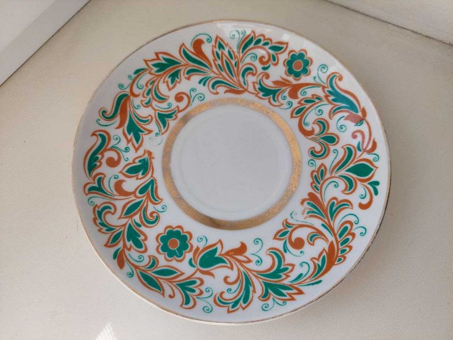 Блюдце ЛФЗ СССР Мифические львы