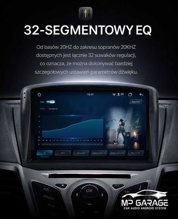 Ford Fiesta MK7 2008 - 2017 Radio Android_14 4G DSP CarPlay Qled Montaż Gwarancja